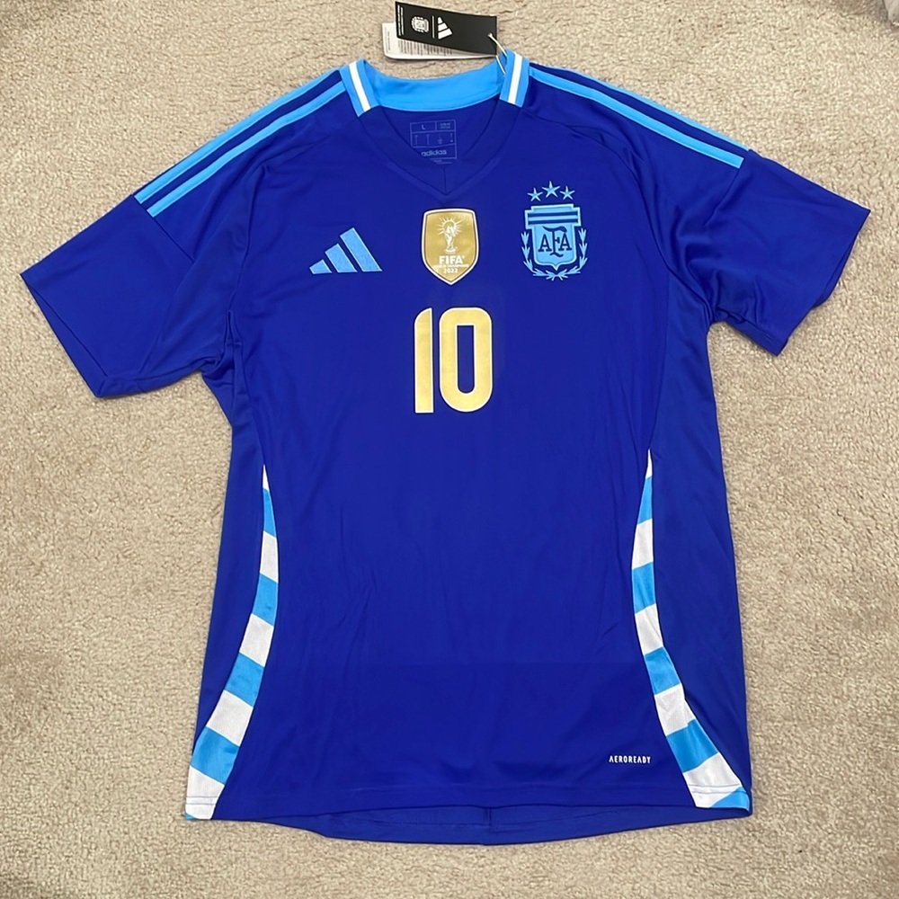Adidas ARGENTINA 24 MESSI AWAY JERSEY men size L NWT